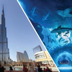 Burj Khalifa Level 124 Floor, Non Prime Time Hours + Dubai Aquarium